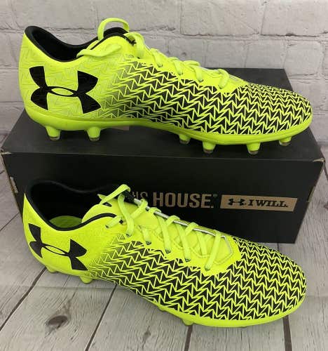 Under Armour 1278818-726 Corespeed Force 3.0 FG Men's Soccer Cleats Yellow US 10
