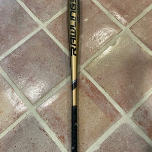 D1 Used 2019 Rawlings BBCOR Certified Alloy 30.5 oz 33.5" Velo Bat