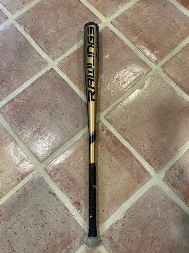 D1 Used 2019 Rawlings BBCOR Certified Alloy 30.5 oz 33.5" Velo Bat