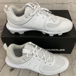 Under Armour 3022075-100 Glyde TPU Women's Soccer Cleats White US 10.5 UK 8