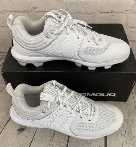 Under Armour 3022075-100 Glyde TPU Women's Soccer Cleats White US 10.5 UK 8