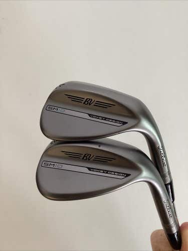 Titleist Vokey SM10 Wedge Set 54* And 60* NS Pro Zelos-7 R2 Steel Shafts NEW