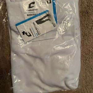 White New Medium Champro Game Pants