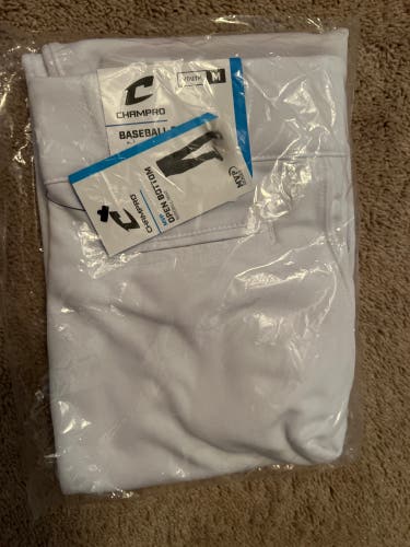 White New Medium Champro Game Pants