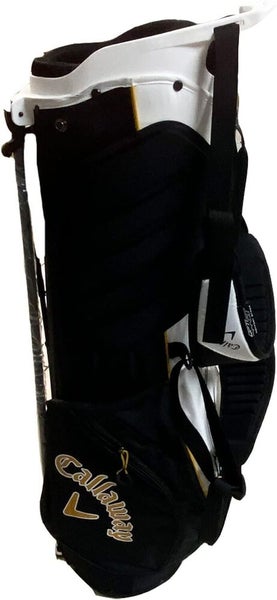 New Callaway Golf Hyperlite Zero Stand Bag double strap black lightweight gold