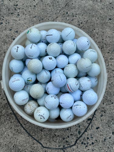 50 used golf balls