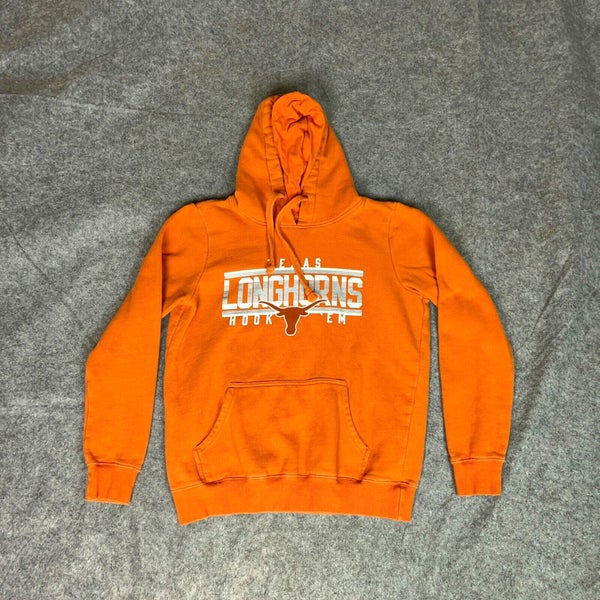 Texas Longhorns Womens Hoodie Small Orange Sweatshirt Sweater NCAA Football Top