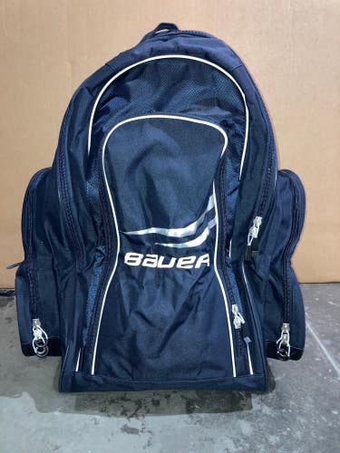 Navy Wheeled Backpack Bauer Premium Bag