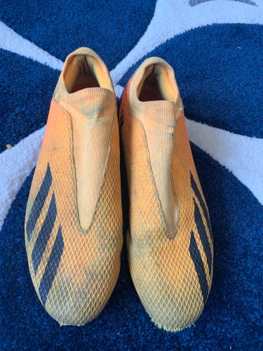 Yellow Used Size 11.5 (Women's 12.5) Adidas Molded Cleats X speedflow Cleats