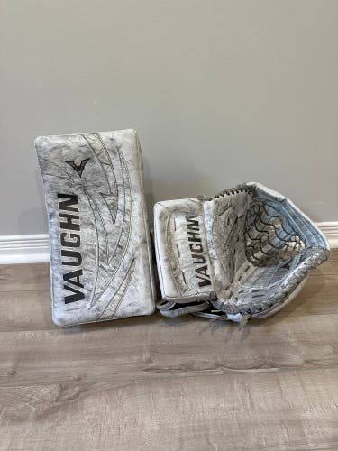 Used Vaughn Velocity V5 Glove & Blocket Set