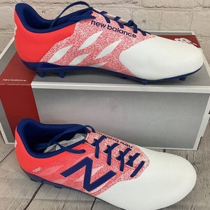 New Balance JSFUDFWO Furon Dispatch FG Boy's Soccer Cleats White Red Blue US 4.5