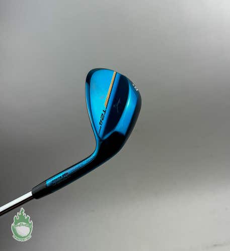 Used RH Mizuno T24 Blue V Grind Wedge 60*-12 TI S400 Stiff Steel Golf Club