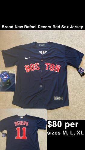 Brand New Rafael Devers Navy Nike Jersey With Tags