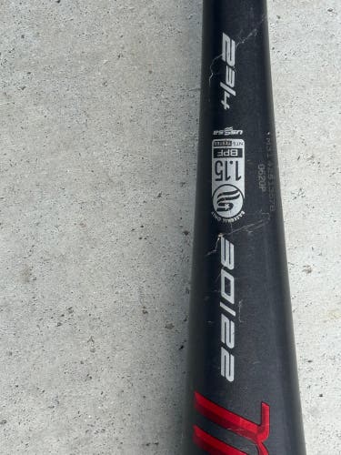 Used Marucci USSSA Certified Alloy 22 oz 30" CAT9 Bat