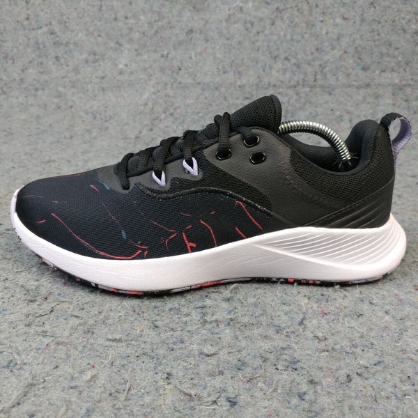 Under Armour Charged Breathe TR 3 Womens 8 Shoes Black Sneakers 3024311-002