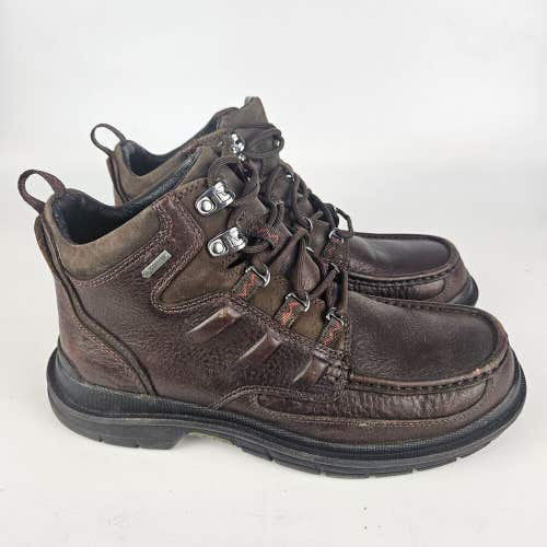 Clarks ASH Gore-Tex Boots Men's 7 M Brown Leather Waterproof Lace-Up Moc Toe