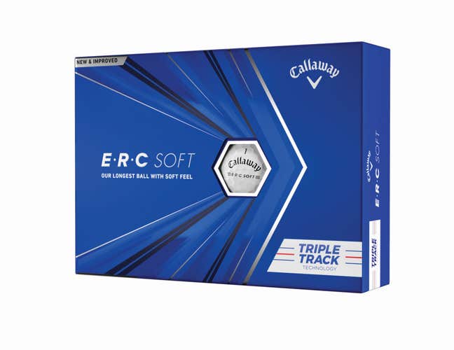 Callaway ERC Soft Golf Balls 2021 (White, 12pk) Triple Track NEW