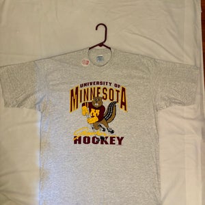 BRAND NEW Vintage 90s University of Minnesota Gophers Ice Hockey T Shirt XXL