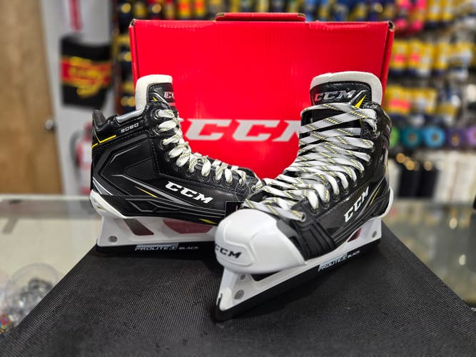 New Senior CCM Tacks 9080 Hockey Goalie Skates Regular Width 9