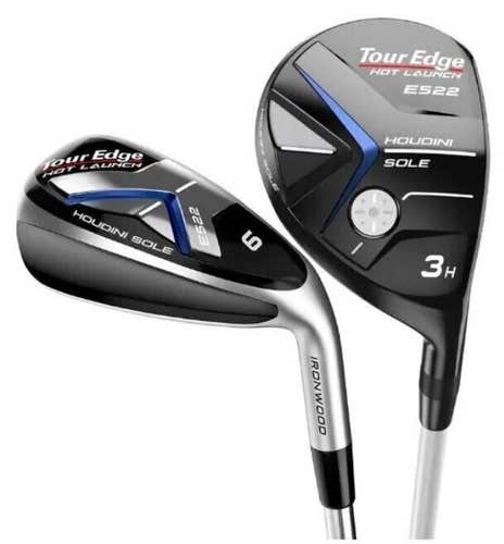 Tour Edge E522 Combo Iron Set LEFT Hand 4H, 5H, 6-PW Steel Regular New #86464