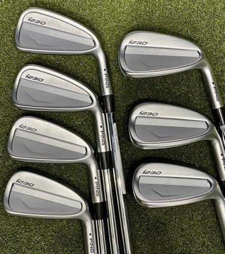 PING i230 Iron Set Right Hand 4-PW Stiff Steel Dynamic Gold 105 MINT! #88980