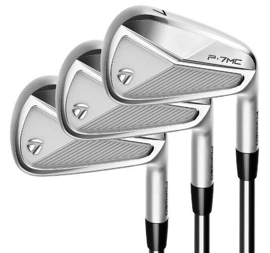 TaylorMade 2023 P7MC Forged Iron Set 4-PW Steel KBS Tour Stiff Flex NEW #90003