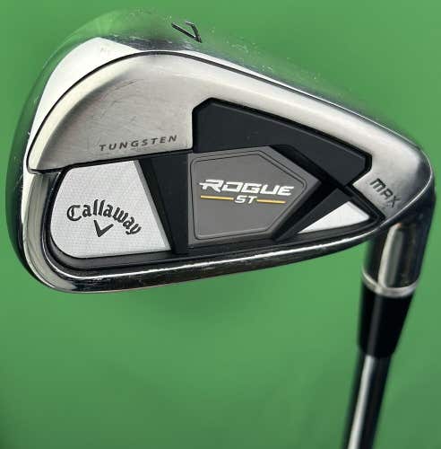 Callaway Rogue ST MAX Demo Fitting 7-Iron Steel Elevate ETS Stiff Flex (2* Flat~