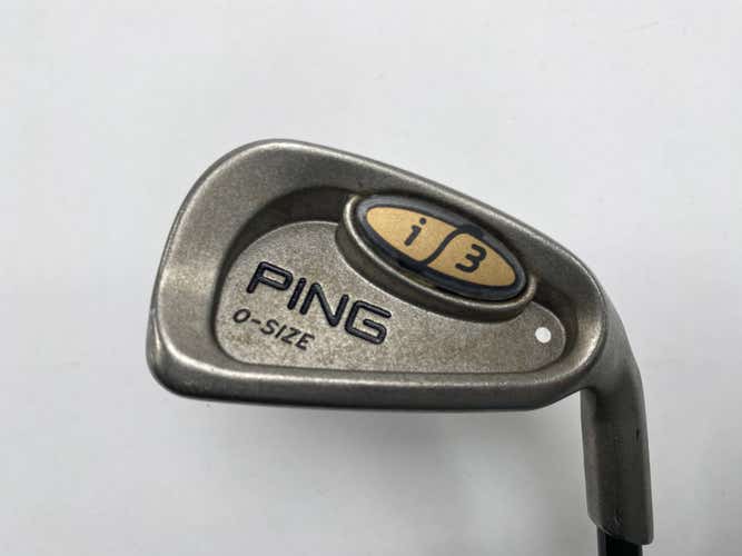 Ping i3 Oversize Single 6 Iron White Dot 3* Up 350 Series Stiff Graphite Mens RH