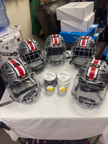 Used Ohio State Buckeyes Helmets - Bauer Reakt 150