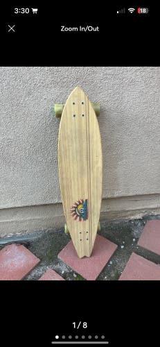Sector 9 Fiji Bamboo Longboard Skateboard Fish Pintail