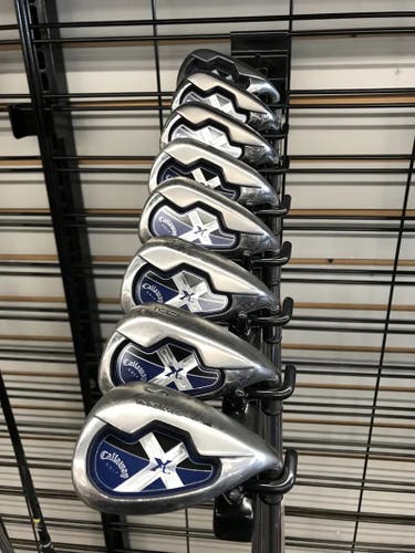 Used Men's Callaway Right Handed Regular Flex Steel Shaft X-18 Iron Set