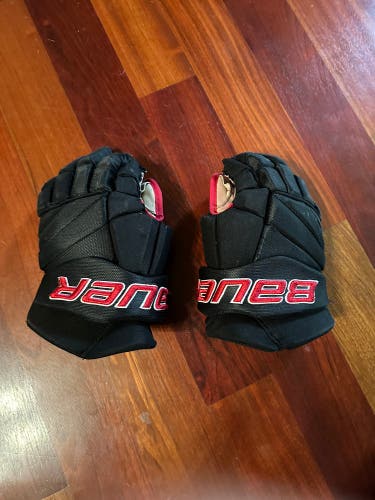 Used  Bauer 14"  Vapor Pro Team BK Selects Gloves