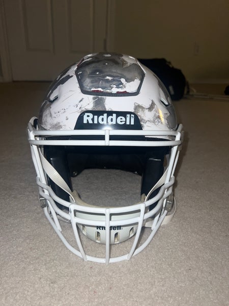 Used Large Silver Chrome Riddell SpeedFlex Helmet