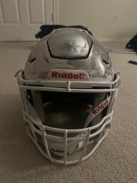 Used Silver Chrome Speedflex Helmet