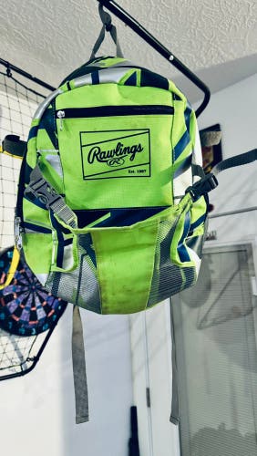 Green Used Small / Medium Rawlings Backpack