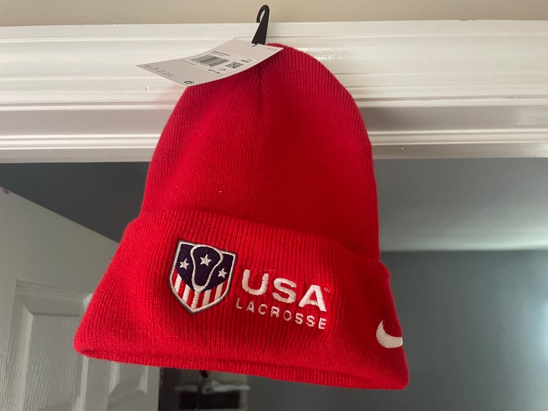 Nike Red Team USA Lacrosse Winter Hat, Brand New w/ Labels