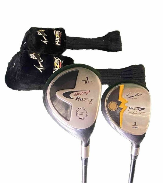 Razor Golf Wood Set Driver 9*, Tommy Bolt 3w, New Grips Regular Graphite HC's RH