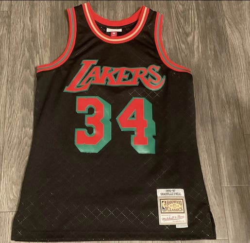 Mitchell & Ness NBA Los Angeles Lakers #34 Shaquille O'Neal Medium Jersey