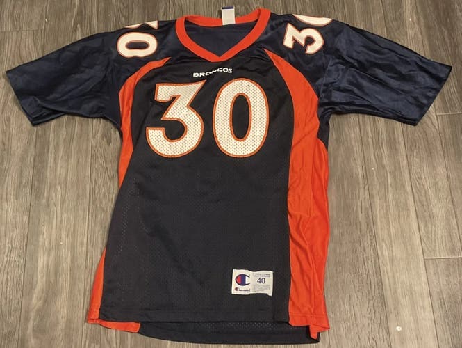 Champion Vintage NFL Denver Broncos Terrell Davis Adult Medium (Size 40) Jersey
