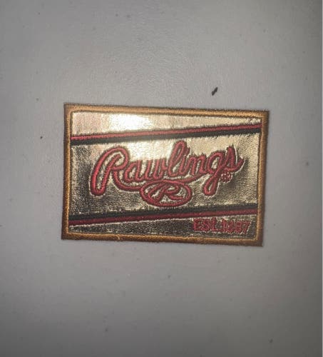 Rawlings Gold Glove Embroidery Patch