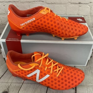 New Balance MSVROFLF Visaro Pro FG Men's Soccer Cleats Orange White US 7 D