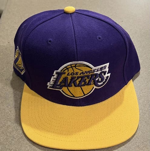 Men's Mitchell & Ness  NBA Los Angeles Lakers Snapback Hat