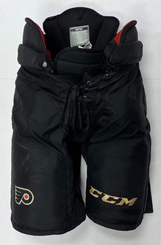 CCM HP 45 Pro Stock Flyers Large +1" hockey pants senior size black ice L+1" ice