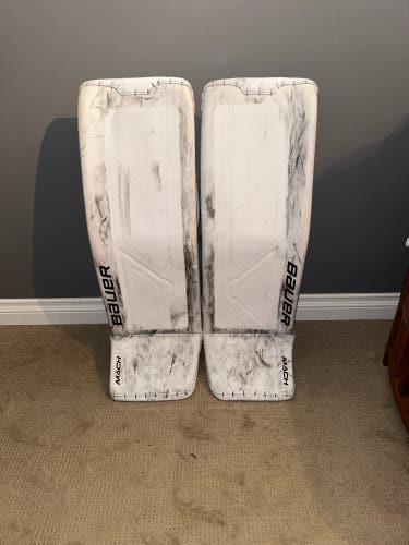 Used  Bauer Pro Stock MACH Goalie Leg Pads