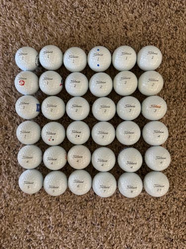 Used Titleist 36 Pack (3 Dozen) Pro V1 Balls