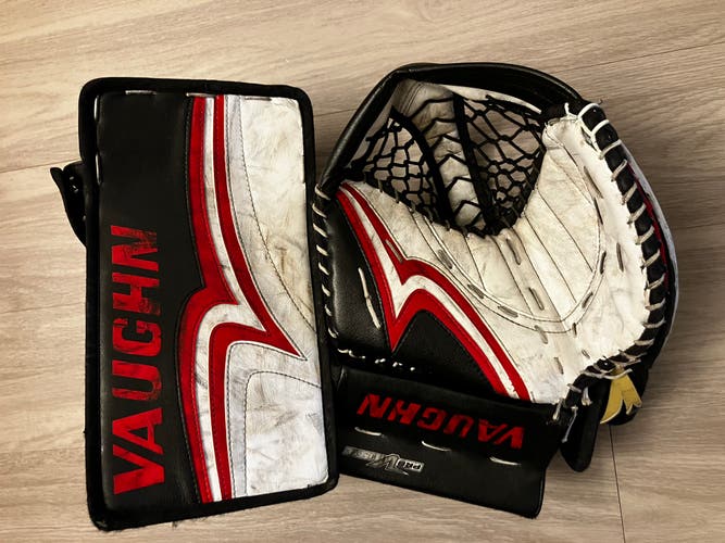 Vaughn Pro V Elite Senior Pro Goalie Catch Glove and Blocker Set