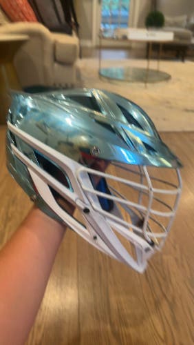 Used Chrome Blue Helmet SRS