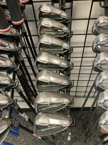 Used Taylormade Rocketballz 4i-pw Regular Flex Steel Shaft Iron Sets