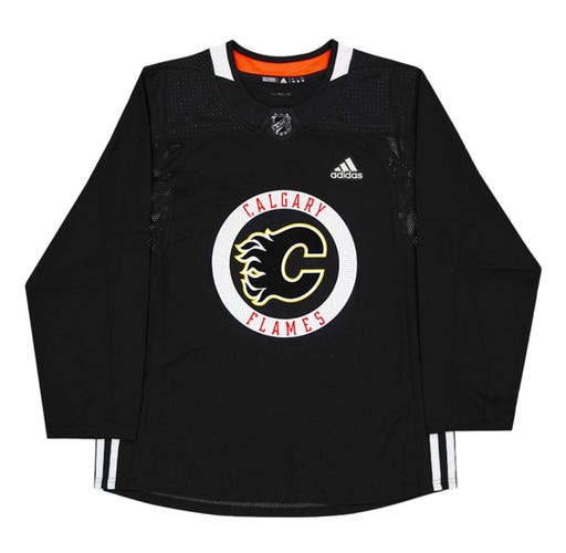 Brand New! Official Calgary Flames NHL Adidas Practice Jersey 50