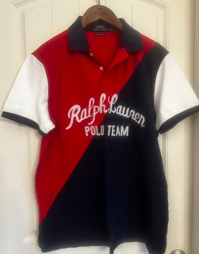 Polo Ralph Lauren. Red, white, blue “Polo Team” Polo. Size XL TG